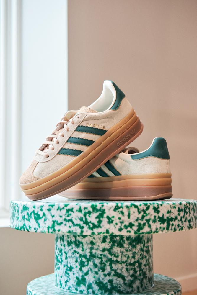 Adidas Gazelle Bold Beige-Green 3
